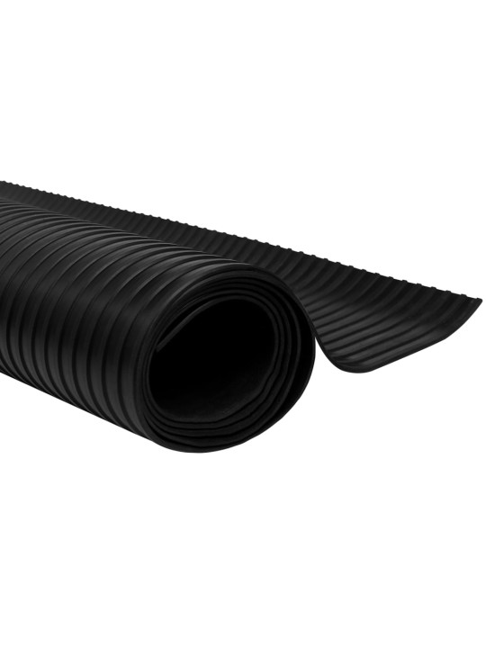 Grīdas paklājiņš, gumija, neslīdošs, 2x1 m, rievots raksts
