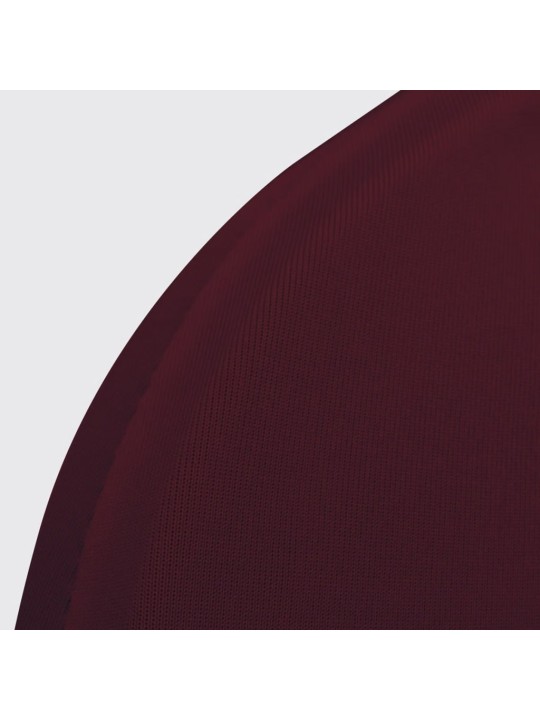 Elastīgs krēsla pārklājs burgundijas vīna krāsā 6 gab.