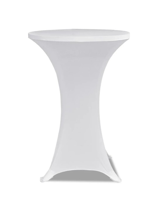 Elastīgs galdauts stāvgaldiem 80 cm 2 gab. balts