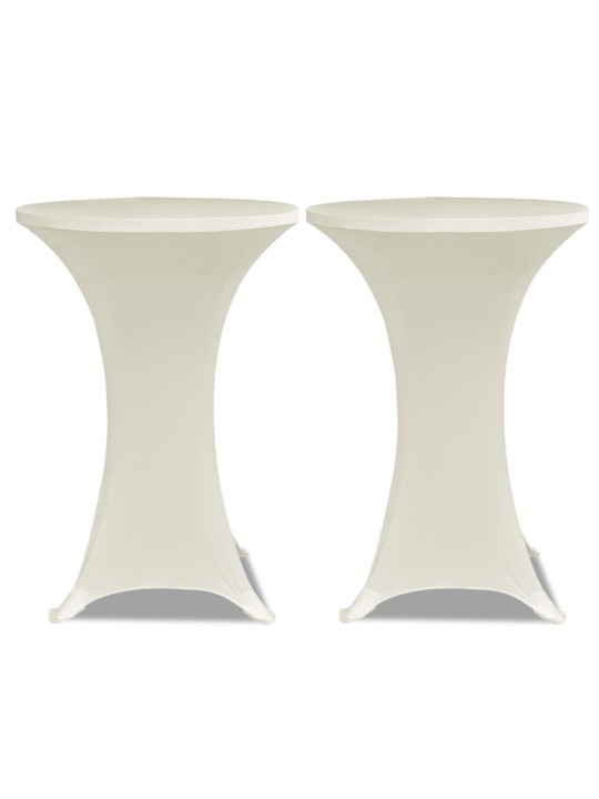 Elastīgs galdauts stāvgaldiem 70 cm 2 gab. bēšs