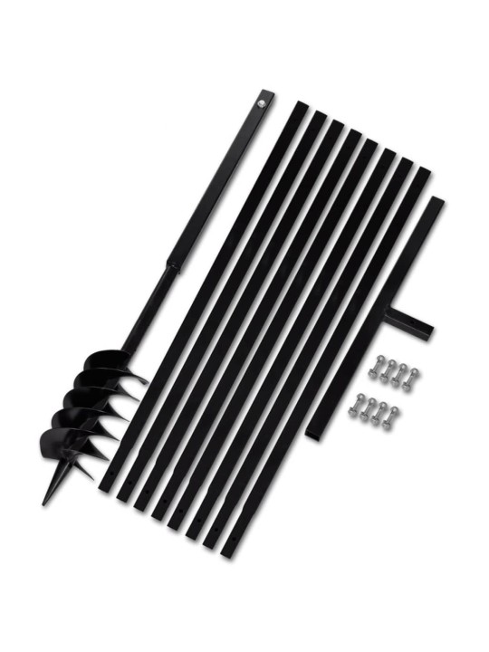 Zemes urbis ar rokturi 120 mm un pagarinājuma caurulēm 9 m, tērauds