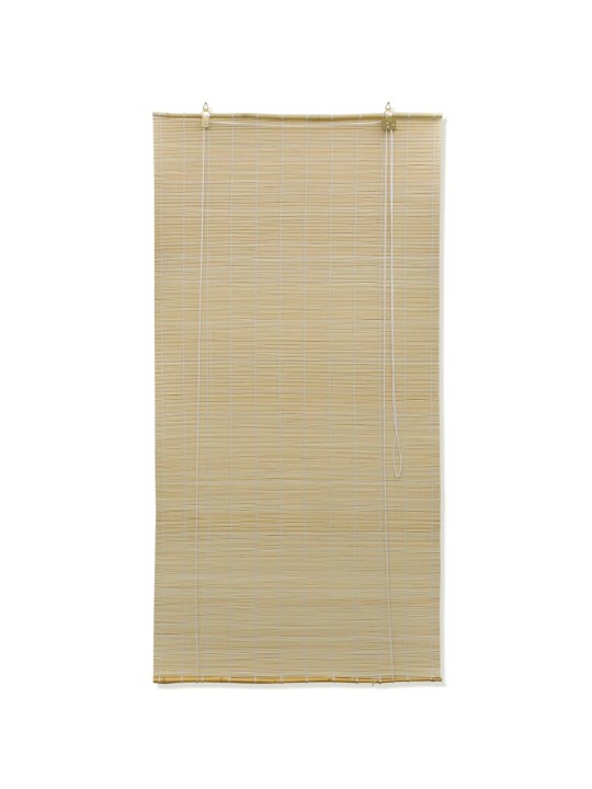 Ruļļu žalūzija, dabīgas krāsas bambuss, 80x160 cm