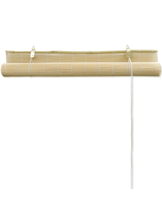 Ruļļu žalūzija, dabīgas krāsas bambuss, 140x160 cm
