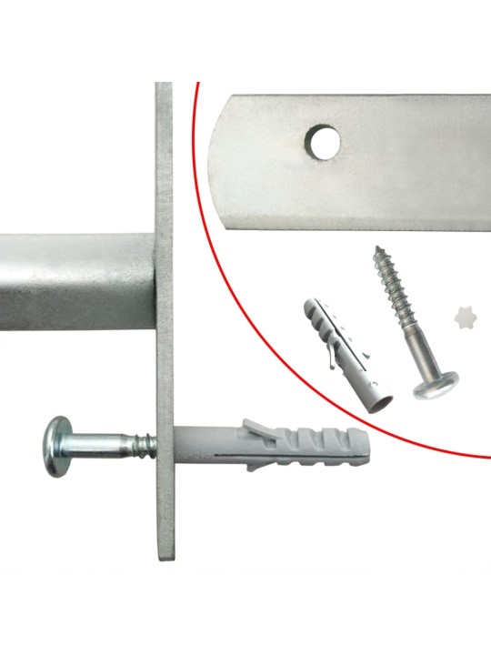 Logu drošības reste ar 2 stieņiem, regulējama, 500-650 mm