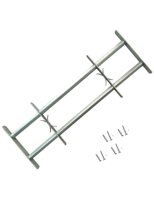 Regulējama logu drošības reste ar 2 stieņiem, 1000 - 1500 mm