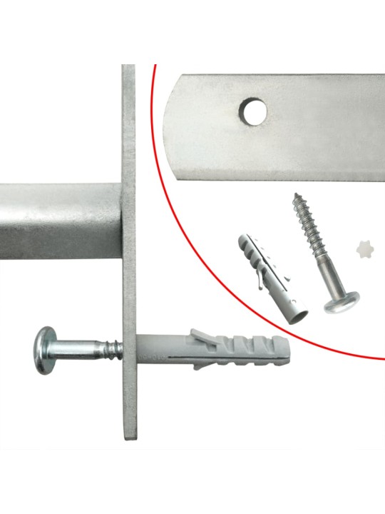 Logu drošības reste ar 3 stieņiem, regulējama, 500-650 mm