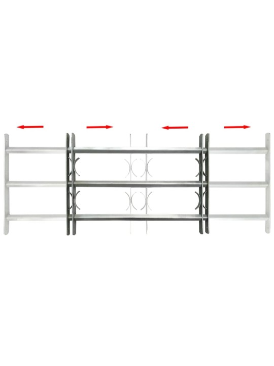 Regulējama logu drošības reste ar 3 stieņiem, 1000 - 1500 mm