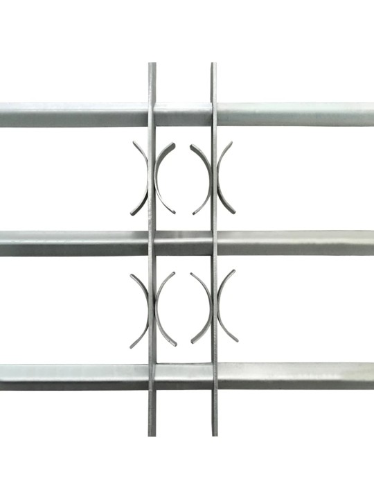 Regulējama logu drošības reste ar 3 stieņiem, 1000 - 1500 mm