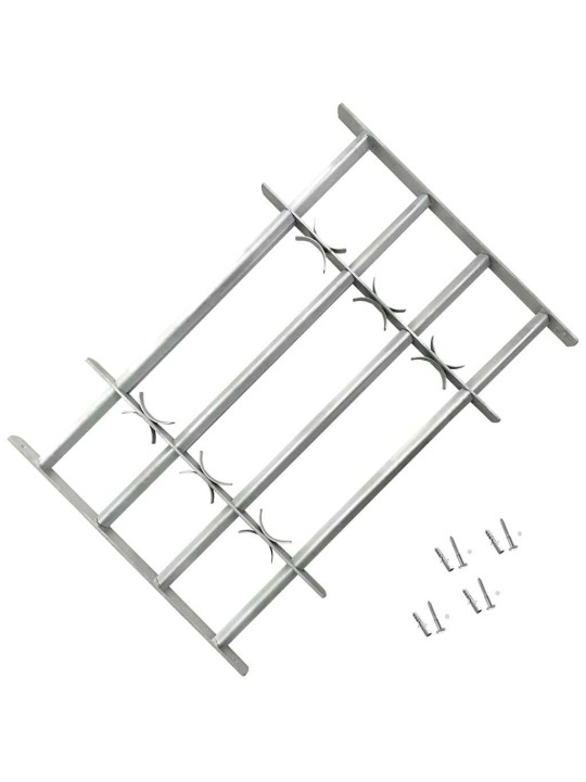 Regulējama logu drošības reste ar 4 stieņiem, 700 - 1050 mm
