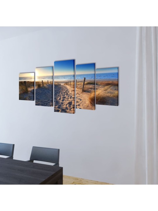 Modulārā foto glezna smilšu pludmale 200 x 100 cm