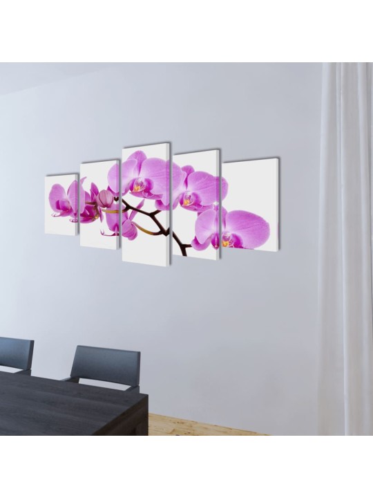 Modulārā foto glezna orhideja 100 x 50 cm
