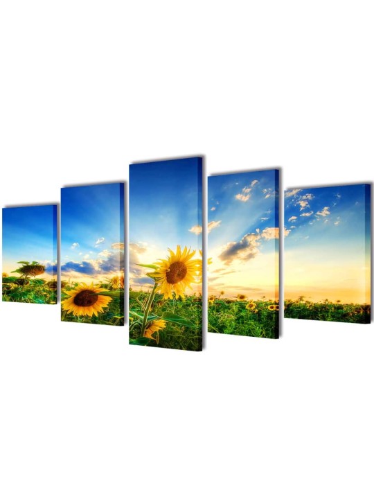 Modulārā foto glezna saulespuķe 200 x 100 cm