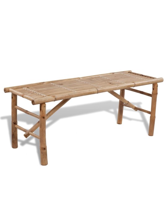 Alus galds ar 2 soliem, 100 cm, bambuss