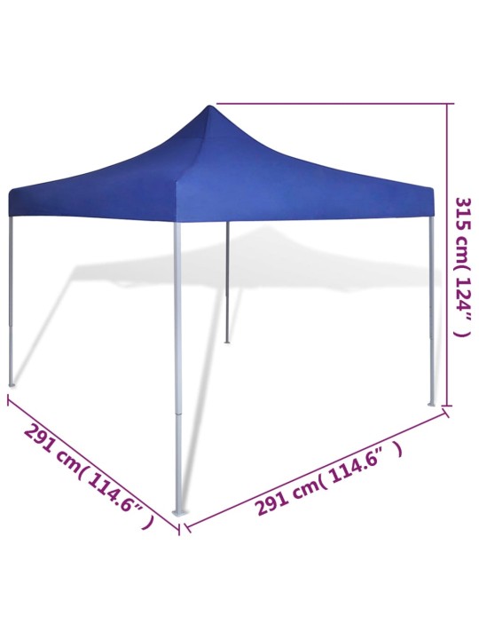 Saliekama telts, 3x3 m, zila