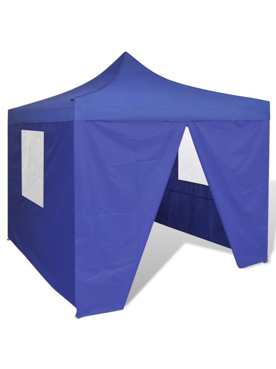 Saliekama telts, 3x3 m, 4 sienas, zila