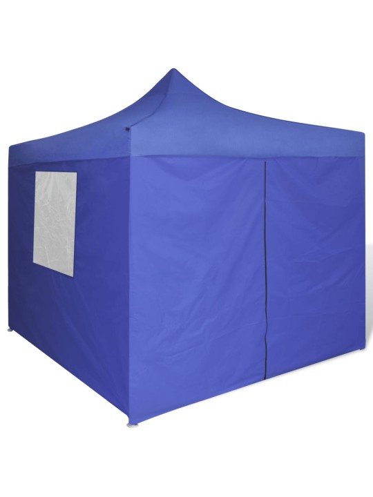 Saliekama telts, 3x3 m, 4 sienas, zila