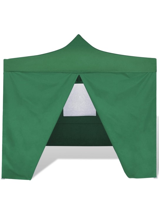 Saliekama telts, 3x3 m, 4 sienas, zaļa