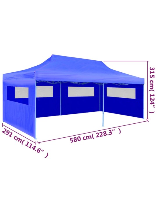 Saliekama svinību nojume, 3x6 m, zila