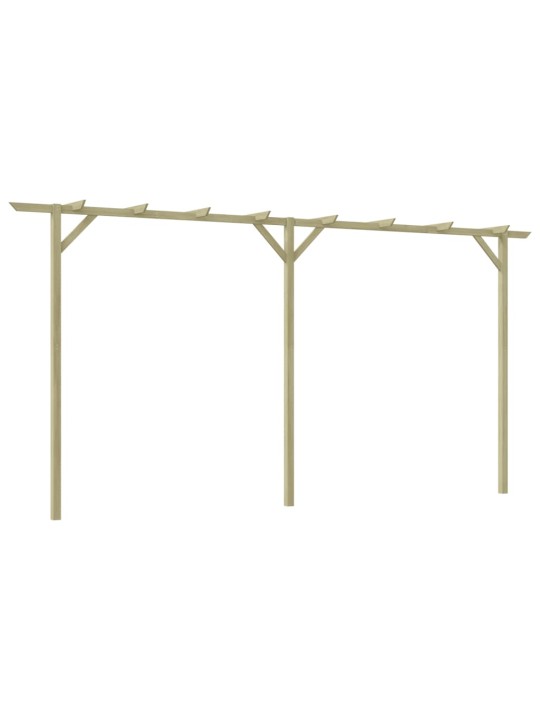 Dārza pergola, 410x40x203 cm, koks