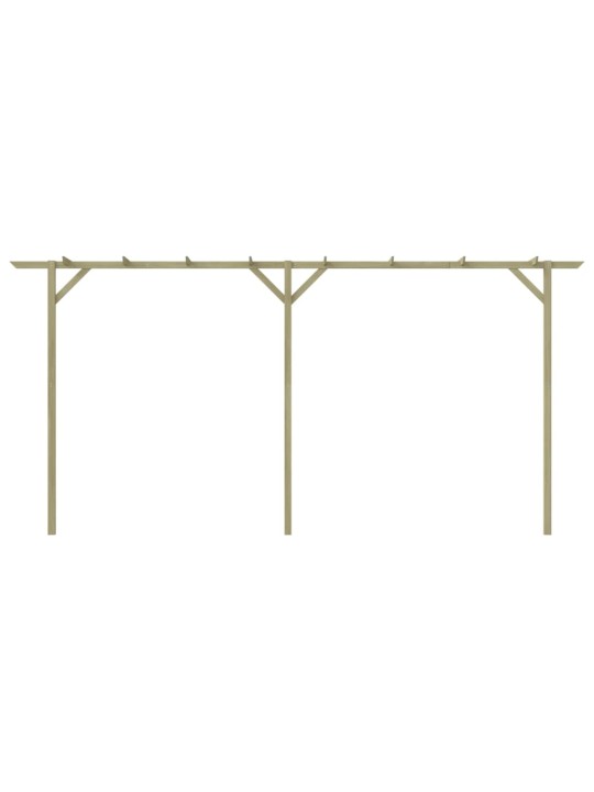 Dārza pergola, 410x40x203 cm, koks