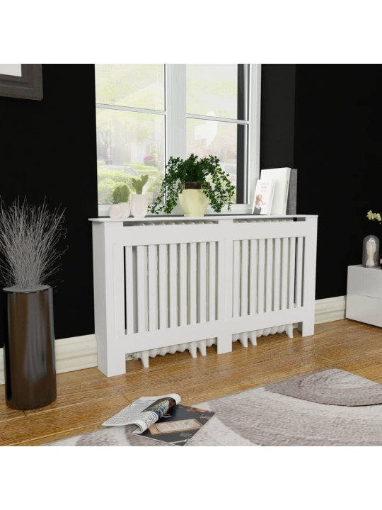 Balts radiatoru pārsegs, plaukts, 152 cm, mdf