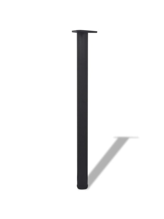 Galda kājas, 4 gab., regulējamas, 870 mm, melnas