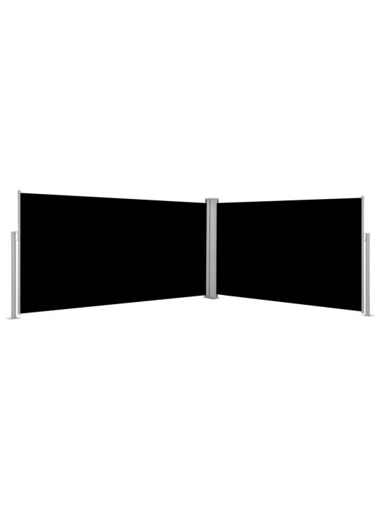 Izvelkams sānu aizslietnis, melns, 160x600 cm