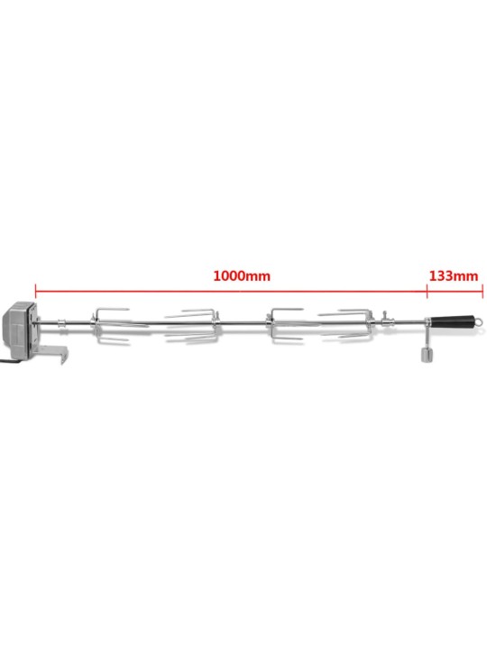 Elektriskais grila iesms ar motoru, 1000 mm