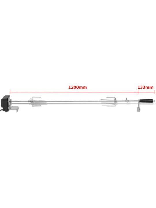 Elektriskais grila iesms ar motoru, 1200 mm