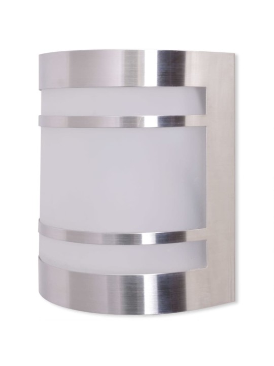 Āra sienas lampa, nerūsējošais tērauds
