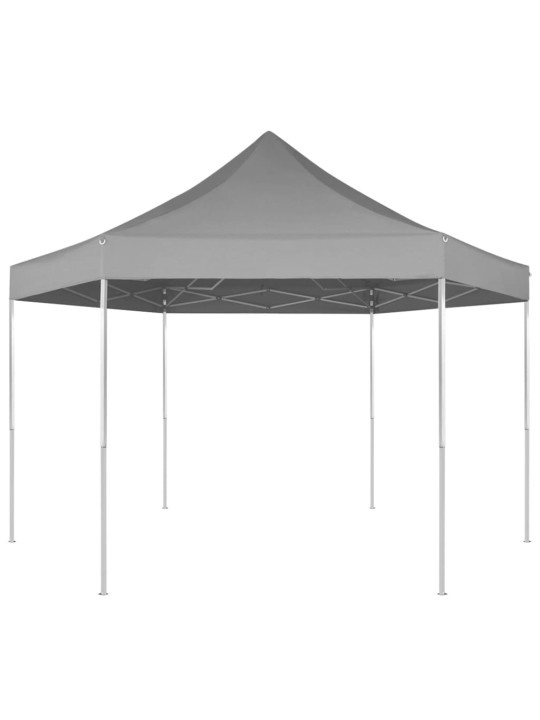 Ātri uzstādāma nojume, 3,6x3,1 m, pelēka