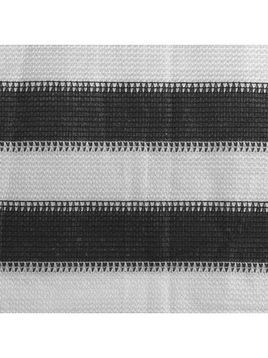 Balkona aizslietnis, 75x400 cm, antracītpelēks un balts hdpe