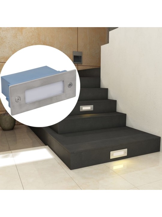 Led kāpņu gaismas, iebūvējamas, 12 gb., 44x111x56 mm