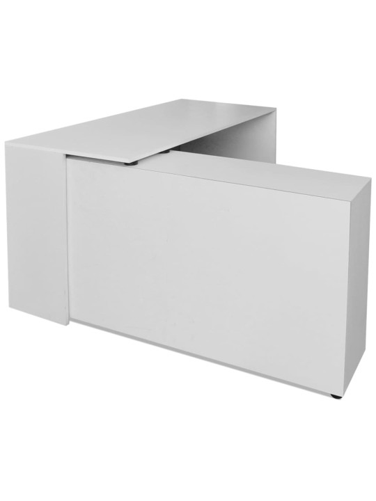 Balts virtuves galds, 140x80x75 cm