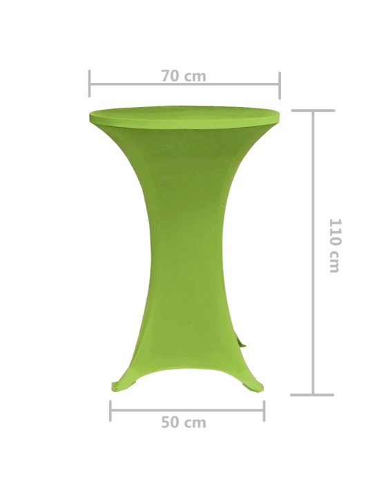 Galdu pārvalki, 2 gab., 70 cm, zaļi, elastīgi