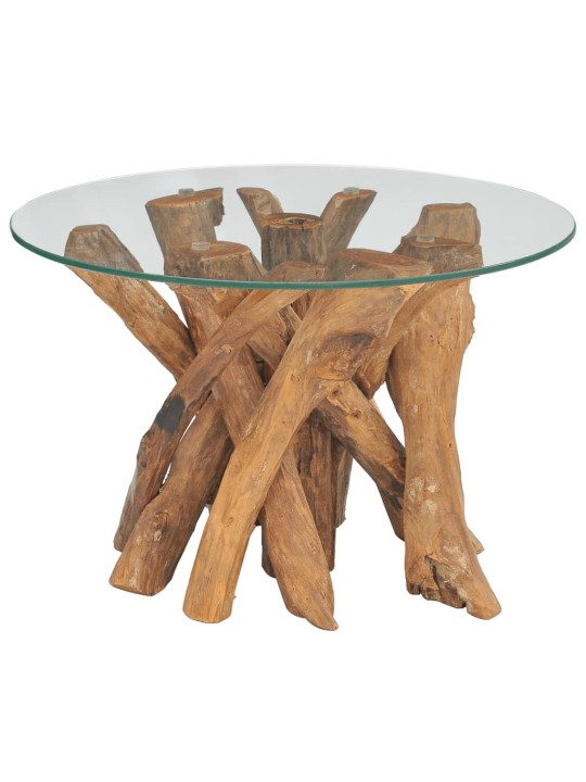 Kafijas galdiņš, masīva tīkkoka stumbrs, 60 cm