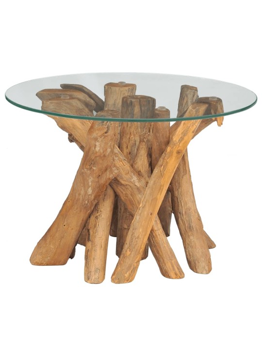 Kafijas galdiņš, masīva tīkkoka stumbrs, 60 cm