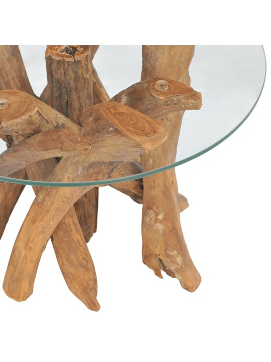 Kafijas galdiņš, masīva tīkkoka stumbrs, 60 cm
