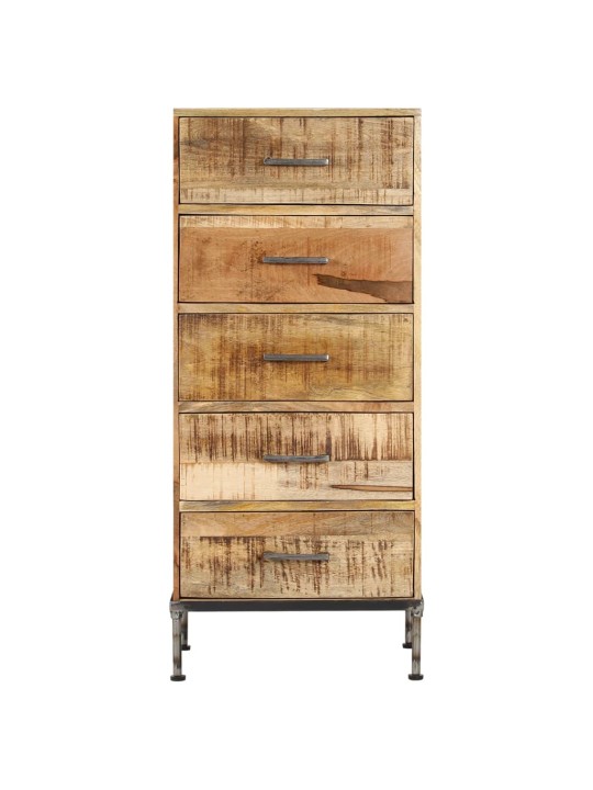Kumode ar atvilktnēm, 45x35x106 cm, mango masīvkoks