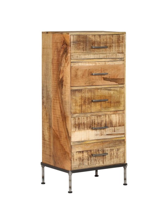 Kumode ar atvilktnēm, 45x35x106 cm, mango masīvkoks