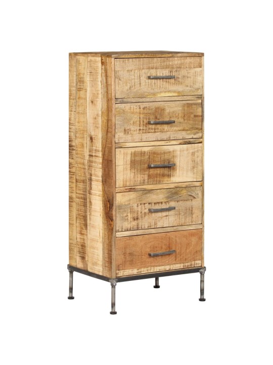 Kumode ar atvilktnēm, 45x35x106 cm, mango masīvkoks