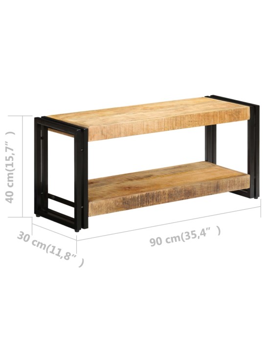 Tv galdiņš, 90x30x40 cm, mango masīvkoks