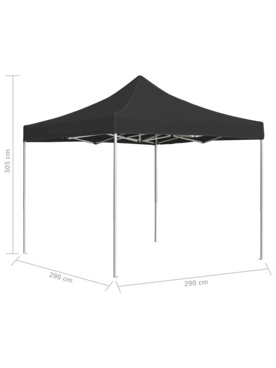 Saliekama nojume, 3x3m, alumīnijs, antracītpelēka
