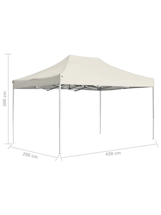 Saliekama nojume, 4,5x3 m, alumīnijs, krēmkrāsā