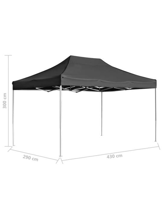 Saliekama nojume, 4,5x3 m, alumīnijs, antracītpelēka