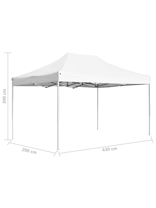 Saliekama nojume, 4,5x3 m, alumīnijs, balta