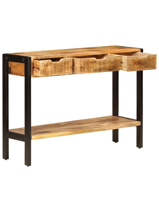 Kumode ar 3 atvilktnēm, 110x35x75 cm, mango masīvkoks