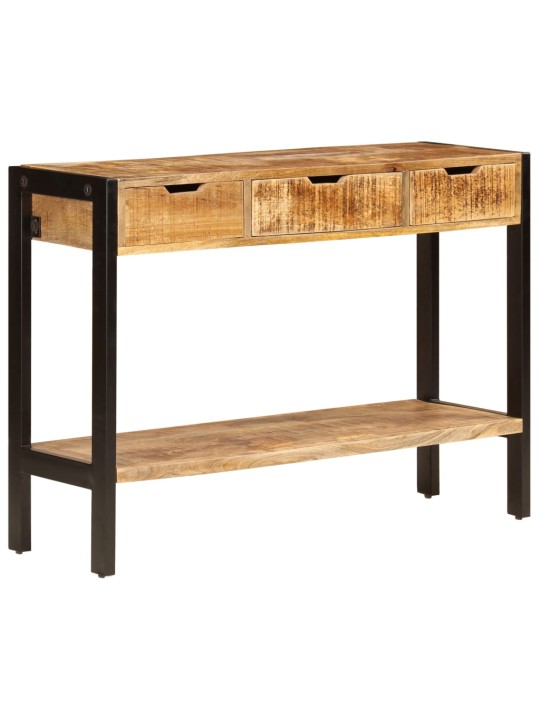 Kumode ar 3 atvilktnēm, 110x35x75 cm, mango masīvkoks