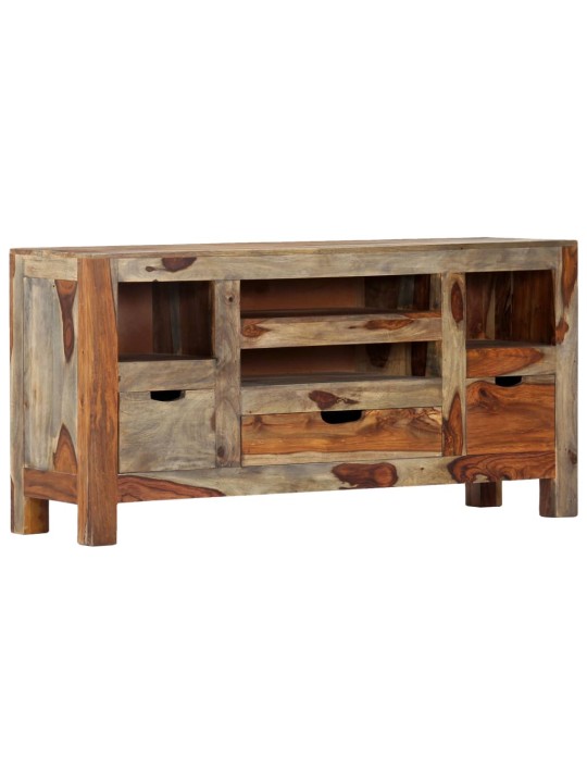 Kumode, pelēka, 100x30x50 cm, masīvs rožkoks