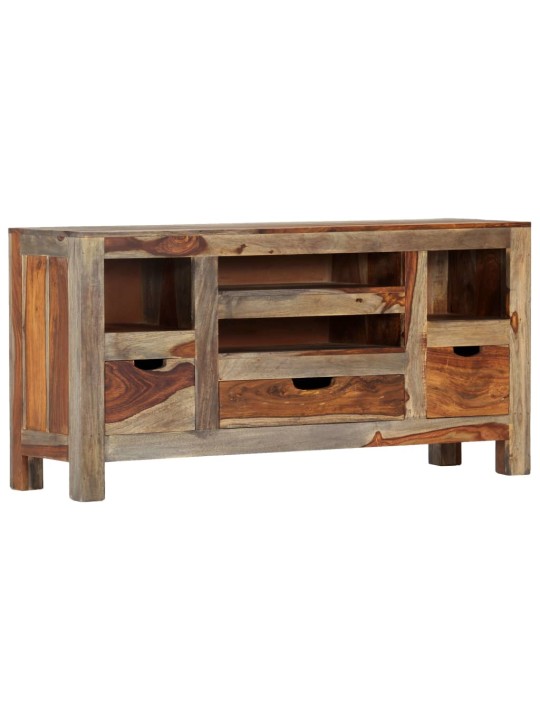 Kumode, pelēka, 100x30x50 cm, masīvs rožkoks